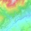 Topografisk kort Acquabona, højde, terræn