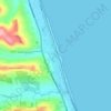 Topografisk kort Porto Potenza Picena, højde, terræn