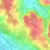 Topografisk kort Augwil, højde, terræn