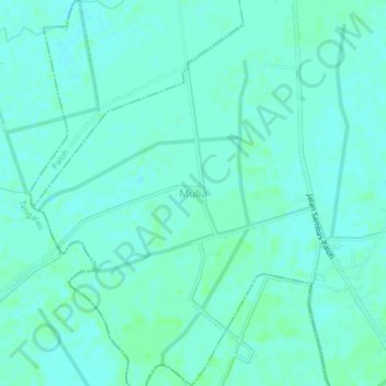 Topografisk kort Mulia, højde, terræn