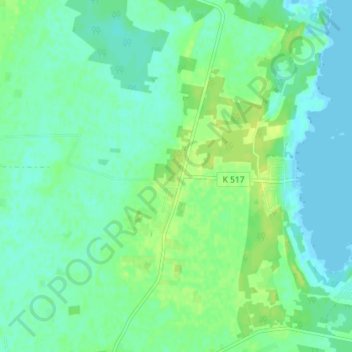 Topografisk kort Lörby, højde, terræn