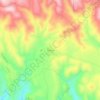 Topografisk kort Terraseo, højde, terræn