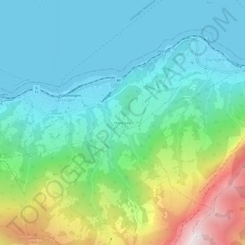 Topografisk kort Meielisalp, højde, terræn