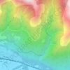 Topografisk kort Alpe Lut, højde, terræn