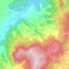 Topografisk kort Vezzolacca, højde, terræn