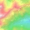 Topografisk kort Tréby Damon, højde, terræn