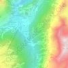 Topografisk kort Villarey Superiore, højde, terræn