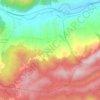 Topografisk kort Agromonte Magnano, højde, terræn