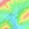 Topografisk kort La Palud, højde, terræn