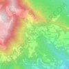 Topografisk kort Contrà Còvole, højde, terræn
