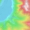 Topografisk kort Palanzo, højde, terræn