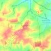 Topografisk kort Cold Overton, højde, terræn