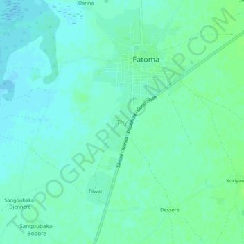 Topografisk kort Thy, højde, terræn