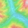 Topografisk kort Foroglio, højde, terræn