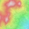 Topografisk kort Covigliaio, højde, terræn