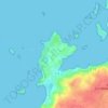 Topografisk kort Ar Vourc'h, højde, terræn