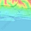 Topografisk kort Kingston Buci, højde, terræn