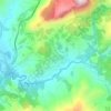Topografisk kort Sicilì, højde, terræn