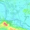 Topografisk kort Overy, højde, terræn