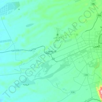 Topografisk kort Sha'biyyat As Silēmāt, højde, terræn