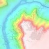 Topografisk kort Cape Solitude, højde, terræn