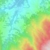 Topografisk kort Case Bosini, højde, terræn