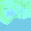 Topografisk kort Tuladenggi Sibatang, højde, terræn