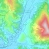 Topografisk kort Palombare, højde, terræn