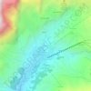 Topografisk kort Cretaz, højde, terræn