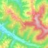 Topografisk kort Vorder Arni, højde, terræn