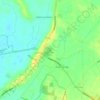 Topografisk kort Coombe Hill, højde, terræn