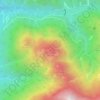 Topografisk kort Cima Calda, højde, terræn