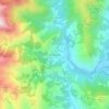 Topografisk kort Serro Inferiore, højde, terræn