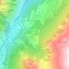 Topografisk kort Gasenried, højde, terræn