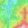 Topografisk kort Mossale Superiore, højde, terræn