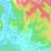 Topografisk kort Poggio Cinolfo, højde, terræn