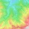 Topografisk kort Panice Soprana, højde, terræn