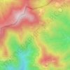 Topografisk kort Alpe di Cavarzano, højde, terræn