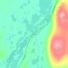 Topografisk kort Idivuoma, højde, terræn