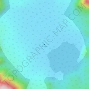 Topografisk kort Tambora, højde, terræn
