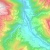 Topografisk kort Pragg, højde, terræn