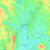 Topografisk kort Worcester, højde, terræn