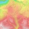 Topografisk kort Tresché Conca, højde, terræn