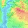 Topografisk kort Sarisbury, højde, terræn