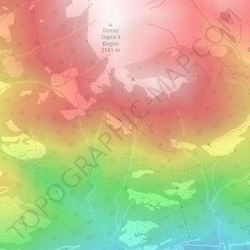 Topografisk kort Baite Martiné, højde, terræn