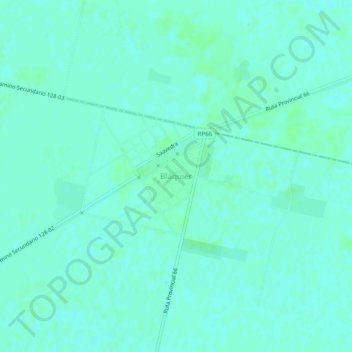 Topografisk kort Blaquier, højde, terræn