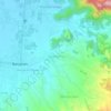 Topografisk kort Lebakwangi, højde, terræn