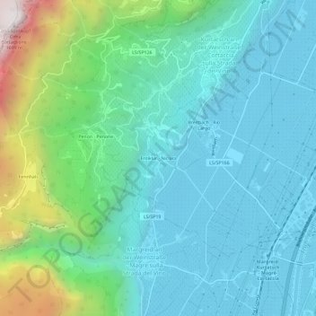 Topografisk kort Entiklar - Niclara, højde, terræn