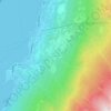 Topografisk kort Calchere, højde, terræn