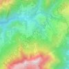 Topografisk kort Contrada Vandullo, højde, terræn